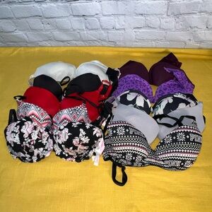 Victoria Secret Pink Bras 32B Various Styles Lot of 10 - LOT #2